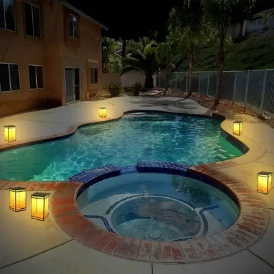 Portable Outdoor Lantern with Clear Panel - Techko Maid image {4}