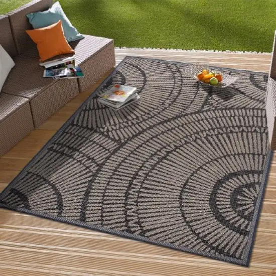 World Rug Gallery Abstract Indoor/Outdoor Area Rug image {7}