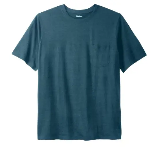 KingSize Men's Big & Tall Shrink-Less&trade; Lightweight Pocket Crewneck T-Shirt image {8}