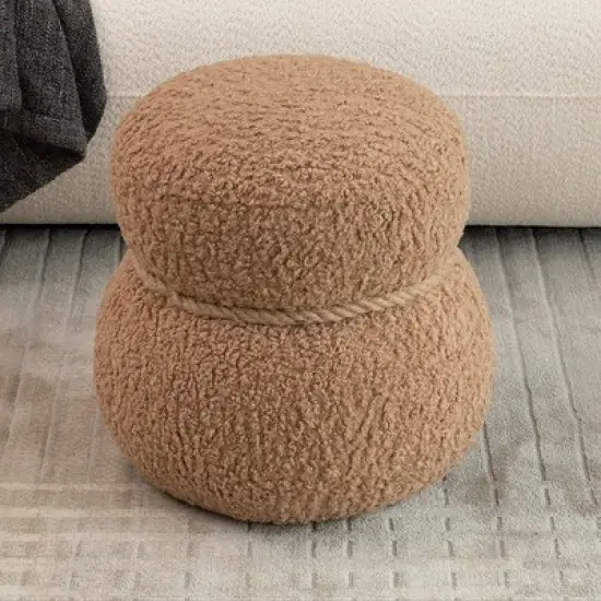 Maliang Ottomans, Snowman Stool, Greig Plush Cushion, Suitable For Any Space image {8}