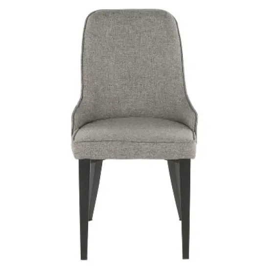 Set of 2 Nueva Contemporary Dining Accent Chair Gray - LumiSource image {5}