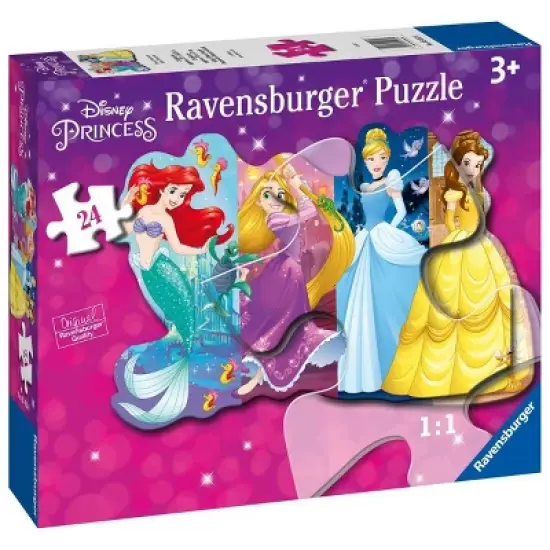 Ravensburger Disney Princesses Pretty Princesses 24pc Jigsaw Floor Puzzle: Creative Thinking Kids Paperboard Toy image {1}