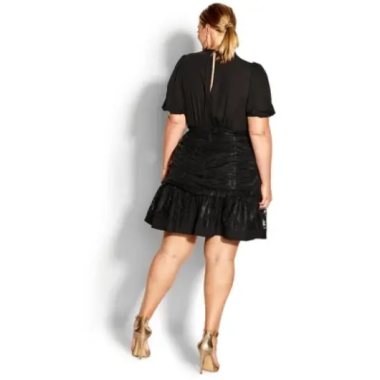 Women's Plus Size Harmony Dress  - Black | CITY CHIC image {1}