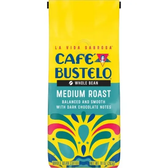 Cafe Bustelo Medium Roast Whole Bean Coffee - 10oz image {6}