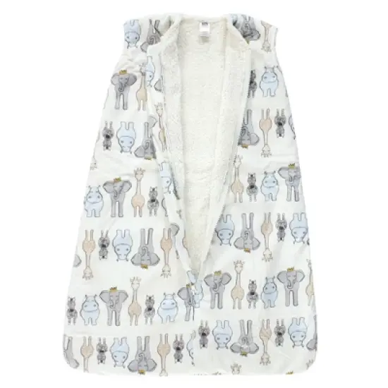 Hudson Baby Mink with Faux Shearling Inner Sleeping Bag, Sack, Blanket, Royal Safari image {2}