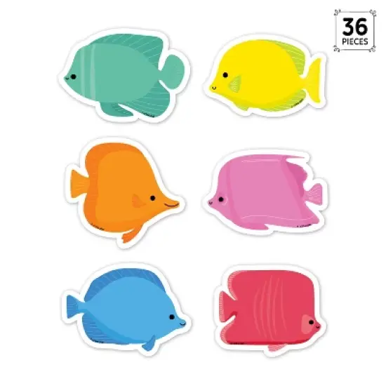 Creative Teaching Press&reg; Sea Friends School of Fish 3" Designer Cut-Outs, 36 Per Pack, 3 Packs image {2}