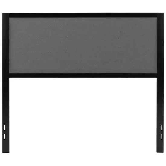 Merrick Lane Headboard Upholstered Headboard With Metal Frame and Adjustable Rail Slots image {10}