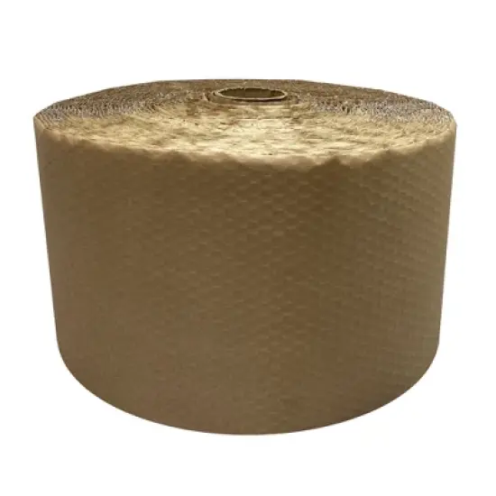 UOFFICE Kraft Backed Bubble Cushioning Wrap 12" x 125-Feet long Roll image {4}