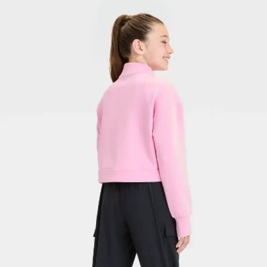 Girls' Airy Sleek 1/2 Zip Sweatshirt - All In Motion&trade; image {1}