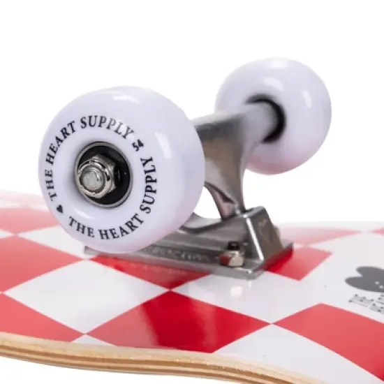 The Heart Supply Skateboard &ndash; Red and White Checkerboard image {5}