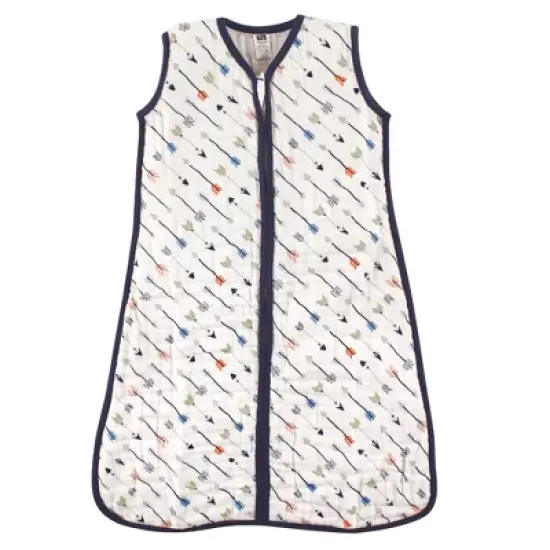 Hudson Baby Infant Boy Muslin Cotton Sleeveless Wearable Sleeping Bag, Sack, Blanket, Arrow image {2}