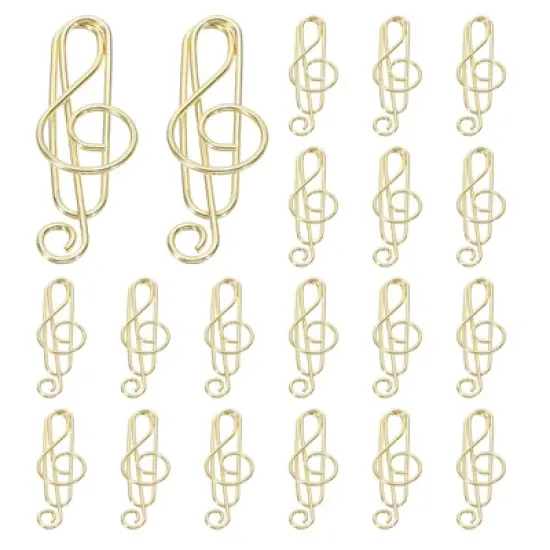Unique Bargains Metal Funny Bookmarks Planner Decorative Exquisite Paper Clip 20 Pcs image {4}