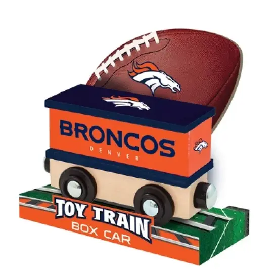 MasterPieces Wood Train Box Car - NFL Denver Broncos image {2}