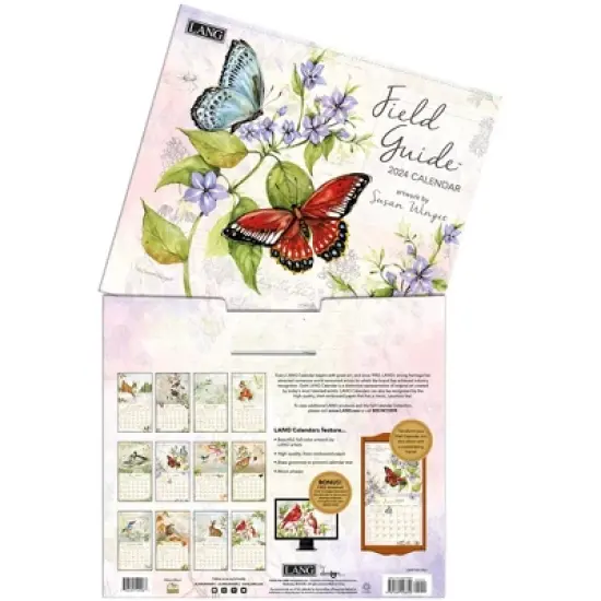 Lang 2024 Wall Calendar 24"x12" Field Guide image {3}