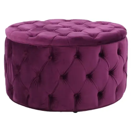 Zelfa New Velvet Ottoman - Christopher Knight Home image {6}