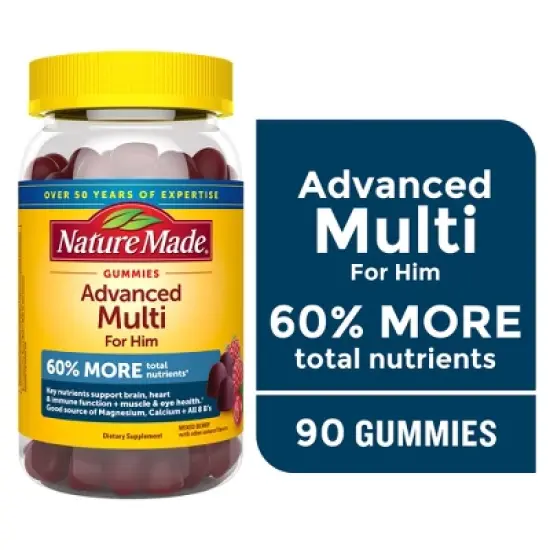 Nature Made Advanced Multivitamin Men Gummies - 90ct image {9}