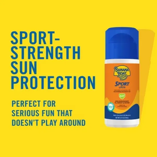 Banana Boat Sport Ultra Sunscreen Roll On - SPF 60+ - 2.5 fl oz image {2}