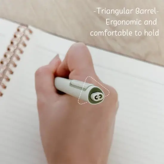 Wrapables Whisper Motion Silent Retractable Gel Pen Set (5 Pack), 0.5mm Fine Point, for Home, Office, Work image {2}