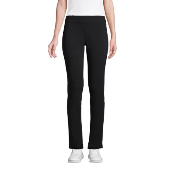 Lands' End Women's Tall Starfish Mid Rise Slim Leg Elastic Waist Pull On Pants image {2}