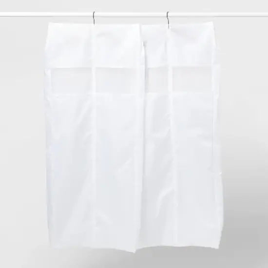 2pk Folded Garment Bag - Brightroom&trade;: Suit Bag for Travel, Hanging Clothes, Off-White, Lightweight, Collapsible, 60" Length image {3}
