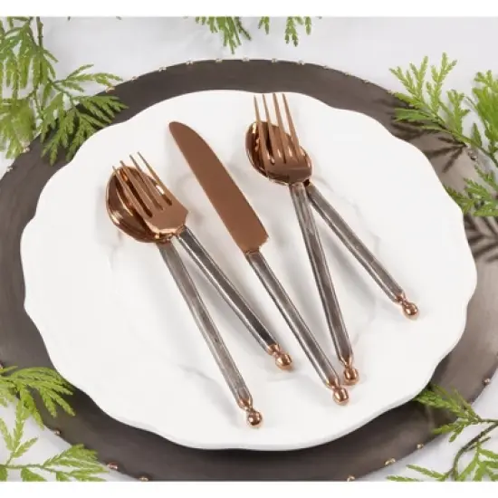 Saro Lifestyle Flatware With Stainless Steel Design image {2}