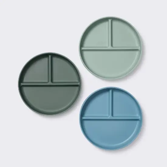 Divided Plate - 3pk Blue/Green - Cloud Island&trade; image {2}