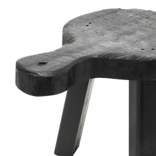 Storied Home Decorative Wood Pedestal, Black image {4}