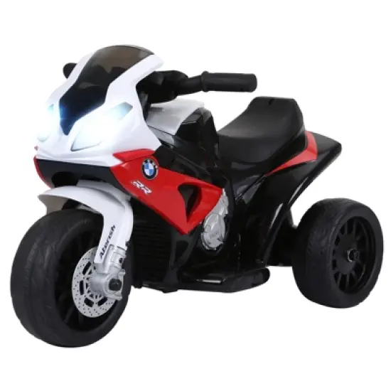 Aosom 6V Kids Motorcycle Licensed BMW, Toddler Motorcycle with Headlight, Music, 3 Wheeled Electric Motorcycle for Kids, Gift for Boys & Girls image {8}