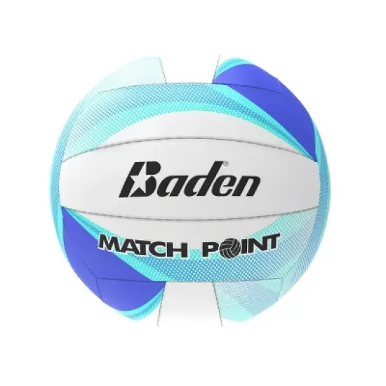 Baden Matchpoint Volleyball - Blue/Aqua: Outdoor & Youth, Rubber Bladder Sports Ball image {3}