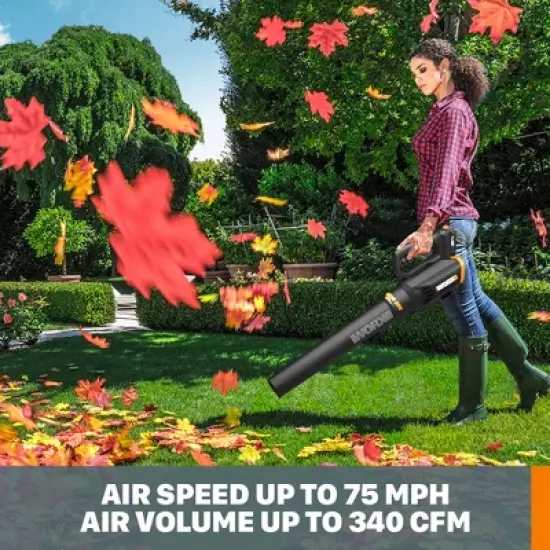 Worx WG547.9 20V Power Share TURBINE Cordless Two-Speed Leaf Blower - TOOL ONLY image {2}