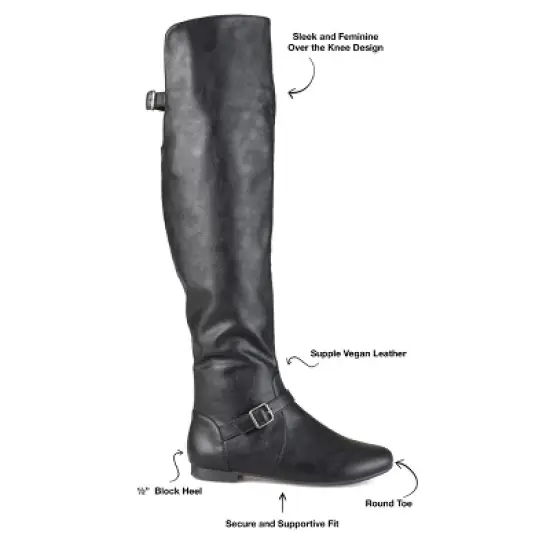 Journee Collection Womens Loft Block Heel Over The Knee Boots image {7}