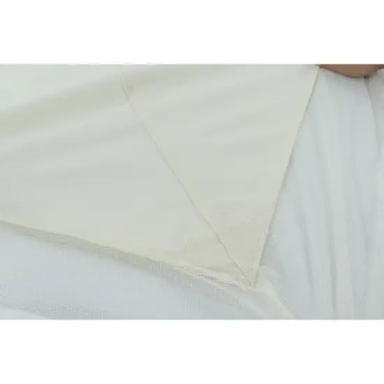 Gulches 10x12 Ft Outdoor Patio Gazebo Replacement Canopy - Double Tiered Tent Roof Cover Only (Frame Not Included),  Beige+White image {6}