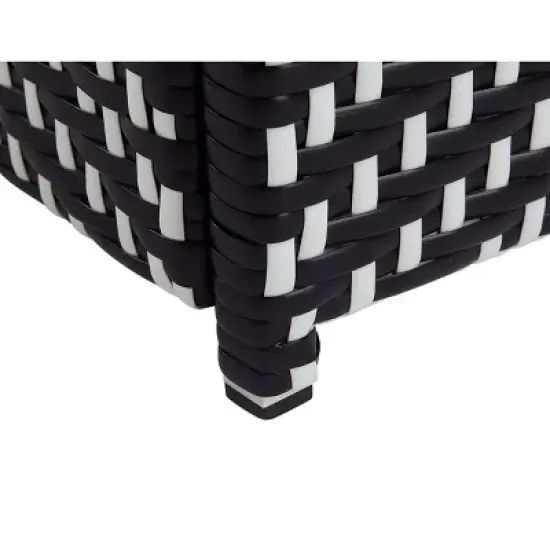 2pc Maksville Aluminum Patio Loveseat & Trash Can - miBasics
 image {10}