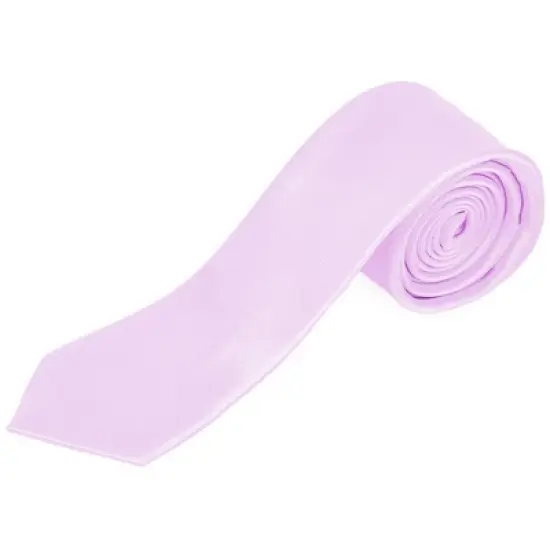 Men's Solid Color 2.5 Inch Wide And 57 Inch Long Slim Neckties image {11}