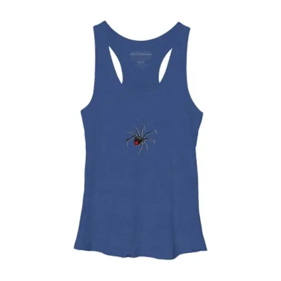 Women's Design By Humans Halloween spider tshirt By bambino Racerback Tank Top image {5}