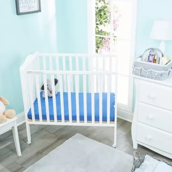 Everyday Kids 2-Pack Pack 'n Play Sheets, 100% Cotton, Jungle Sports & Blue, Soft Fitted Sheets for Portable Crib, Playpen, or Mini Crib image {4}