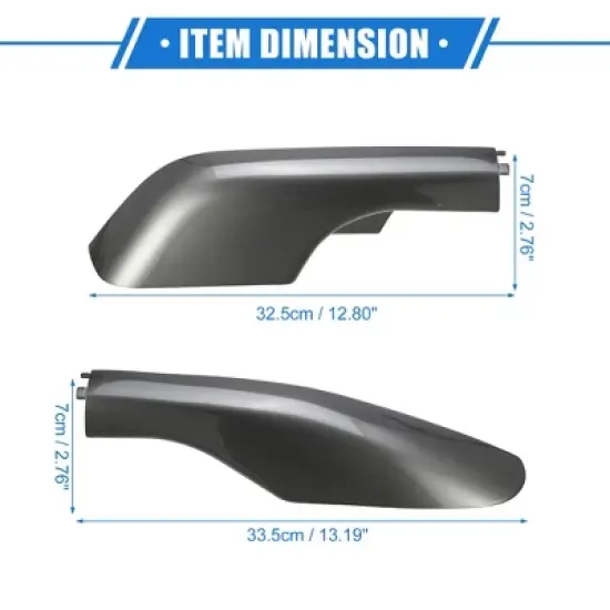 Unique Bargains Car Roof Rack Side Rails End Cover Shell Cap for Lexus LX570 2008-2015 Durable Plastic Gray 4pcs image {5}