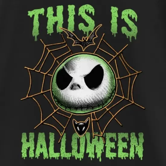 Girl's The Nightmare Before Christmas This Is Halloween Jack Face T-Shirt image {1}