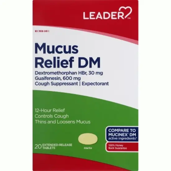 Leader Mucus Relief DM 20 ea image {3}