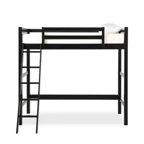 Twin Houston Kids' Wooden Loft Bed with Ladder - Room & Joy image {2}