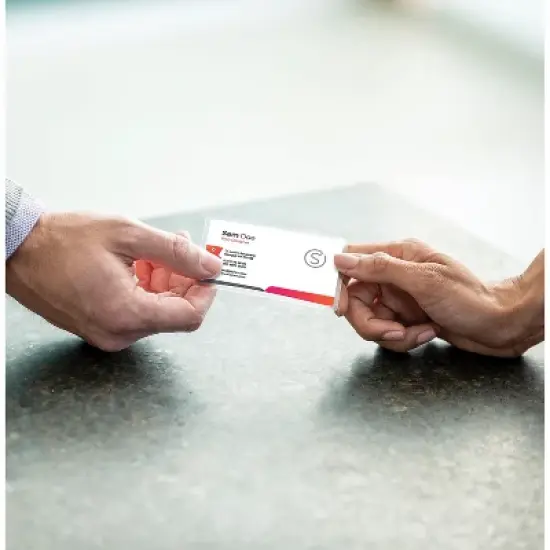 Fellowes Laminated Business Pouches Glossy 2-1/4"x3-3/4" 7mil 100/PK 52059 image {5}