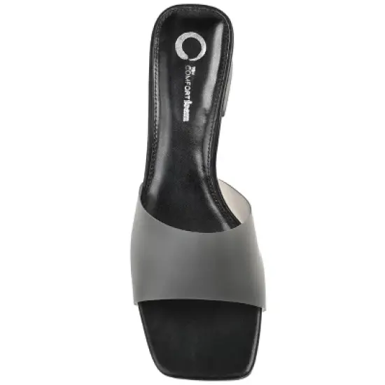 Journee Collection Womens Jaydin Tru Comfort Foam Slip On Block Heel Sandals image {3}