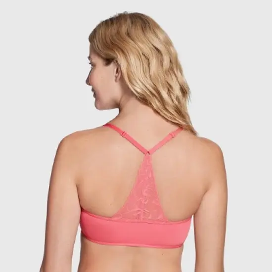 True & Co. Women's Everybody Lace Racerback Bralette image {3}