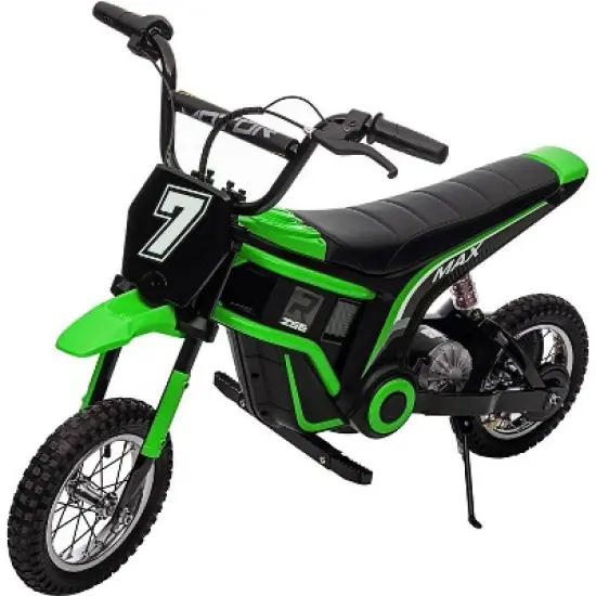 Acekool 24V Kids Ride-On Dirt Bike with Hydraulic Suspension, 3 Adjustable Speeds & Max Load 135 lbs image {10}