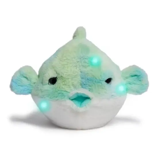 FAO Schwarz 12" Glow Brights LED with Sound Blowfish Toy Plush image {5}
