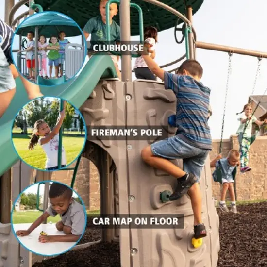 Lifetime Kid's Adventure Tower Swing Set with Monkey Bars, (91199) image {5}