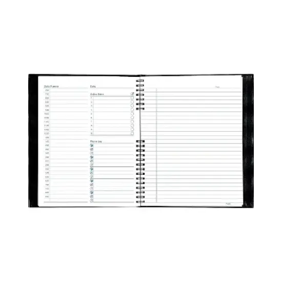 Blueline NotePro Undated Daily Planner 11 x 8-1/2 Black A30C81 image {4}