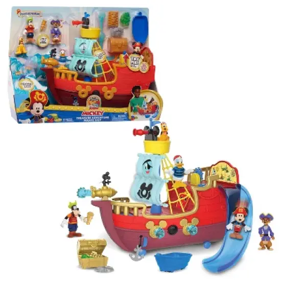 Disney Junior Mickey Mouse Funhouse Treasure Adventure Pirate Ship image {3}
