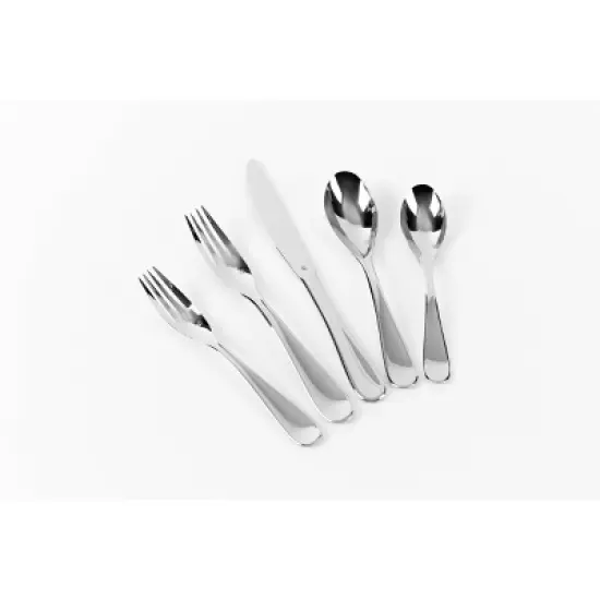 Cuisinart 20pc Stainless Steel Maree Silverware Set: Flatware Service for 4, Corrosion & Stain-Resistant, Dishwasher-Safe image {1}