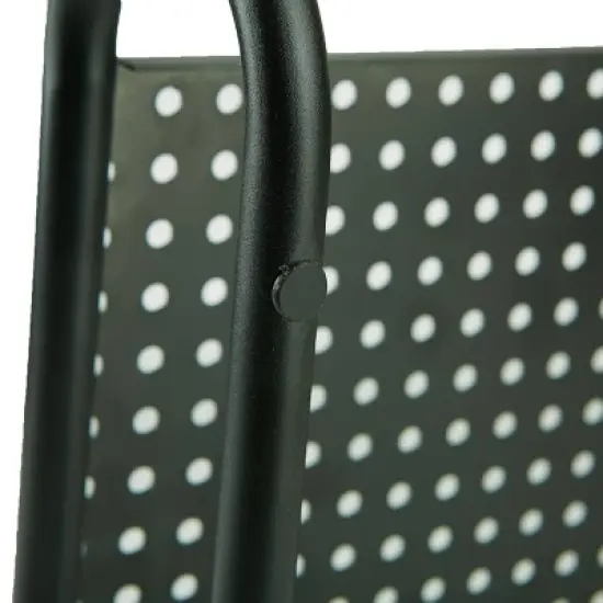 Mind Reader Monitor Stand, Ventilated Laptop Riser, Desktop Organizer, Office, Metal, 14.5"L x 11.25"W x 4.25"H, Black image {9}